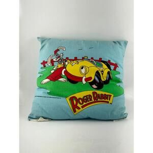 Coussin qui veut la peau de Roger rabbit (voir photos pour condition) 12 pouces